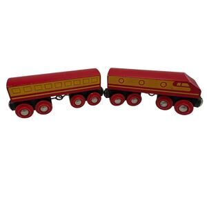 BRIO 33418 Wooden Railway Diesel Engine Passenger Car Red Trains of World Series